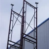 Recyclable walk through scaffolding steel frame for sale