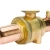 Import Refrigeration gas Brass Ball Valve, Shut-off Valve Certificate with access valve from China