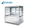 Refrigeration showcase display cake commercial freezer price open transparent meat supermarket fruits r134a ce chill refrigerate