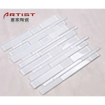 religious super white mosaic texture glass mosaic tiles wall tiles
