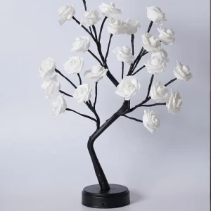 Remote Control Led Desktop Light Flower Tree Lights Table Lamp Night Light Holiday Decoration  Indoor For Home By Usb Or Battery