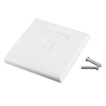 Resbon 1 2 3 4 6 Port Cat5E Cat6 PVC ABS UK Wall Switches Plate Network RJ45 Faceplate 86