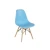 Import Restaurant Sillas PP Plastic Chair with Wood Legs Dining Chairs from China