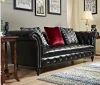 Retro styled antique chesterfield sofa set for home living room furniture