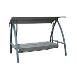 Richseat powder-coated patio 3 Person Daybed Swing with canopy