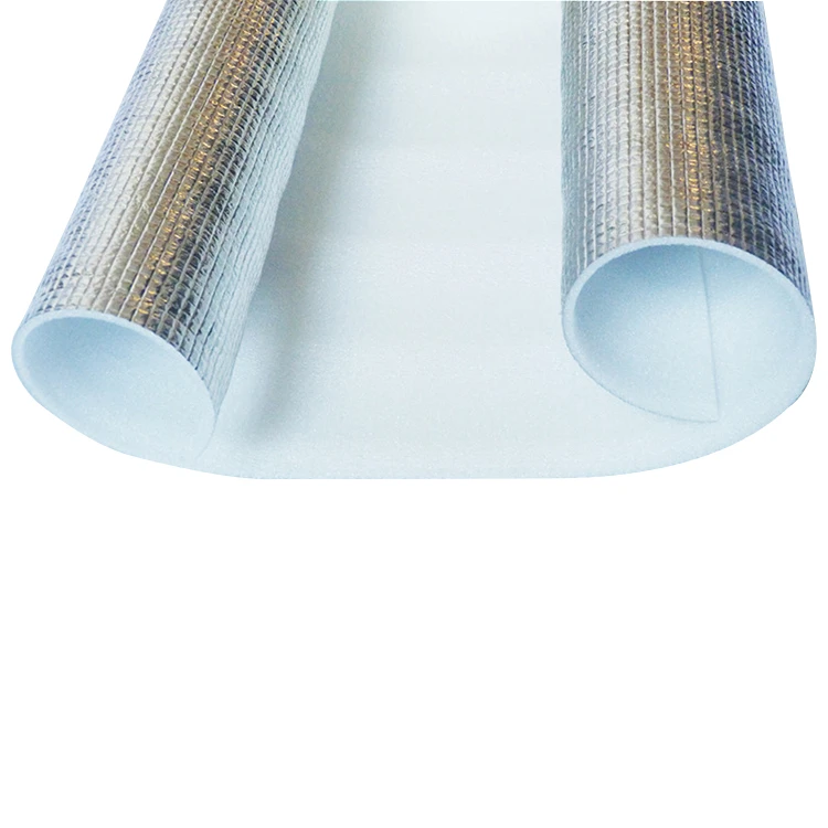 Roll cheap  sheet waterproof heat insulation  roof  high reflective  aluminum foil epe film foam