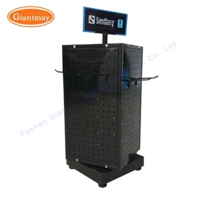 Rotating Pegboard Wholesale Metal Accessories Counter Display Stand
