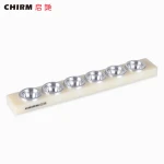 Round ball shape aluminium lipstick filling mould, 6-hole lip balm ball filling mould sample