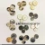 Import Round different types decorative plastic pearl metal coat zinc alloy plastic combination buttons from China