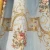 Import Royal Style Luxury Jacquard Gold Fancy Curtains With Valance And Swags For The Living Room from China