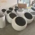 Import RUYA fiberglass small pots for plants half round flowerpots oblique shape garden planter for outdoor from China