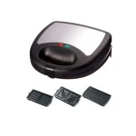 Sandwich Maker 2-Slice Easy-Clean Non-Stick Sandwich Toaster Detachable Waffle Maker