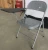 Import School furniture metal meeting chair student folding chairs with writing pad from China