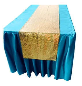 Sequin table runner for table