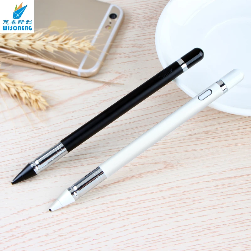Shenzhen technology universal touch screen active capacitive tablet stylus pens with 1.45mm fine point copper tip
