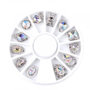 Shiny Crystal Alloy 3D Nail Art Rhinestone Decorations Diamond Gem DIY Jewelry Manicure Design Accessories