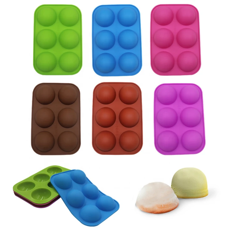silicone semicircle circle molds chocolate bomb mold  hot chocolate bombs silicone chocolate mold