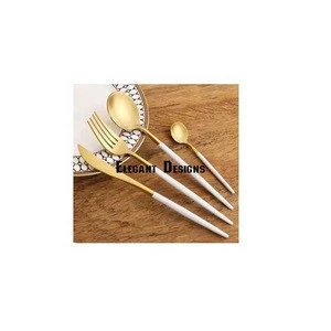 silver cutlery two tone