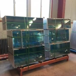Single double triple insulating glazed hollow glass window door building glass