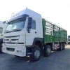 SINOTRUK Heavy Duty Lorry Cargo Truck 12 Wheels LHD Euro2 336HP Cargo Stake Body Truck / Livestock Container  truck