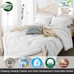 Solid Color Full Size Healthy Bamboo Fiber & Hollow Fiber Comforter