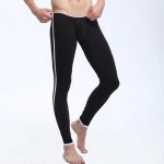 Spandex & Cotton Men Thermal Long Johns different size for choice & skinny & breathable Solid more colors for choice 51530