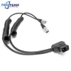 Spiral Coiled Power Cable D-Tap To HRS Hirose 4 Pin Male Connector For ZOOM F8 F4 Sound Equipment Device 688 633 644 ...