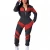 Import Sportswear 2-piece set Ladies jogging suit solid color two-color stitching long-sleeved windbreaker suit from China