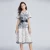 Import Spring and Summer New Positioning starry Sky Print Dress Female European Fashion Big Swing A Skirt from China