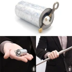 Staff Portable Martial Arts Staff Prop Metal Elasticity Steel Silver Stick 110CM Stretchable Magic Trick Pocket