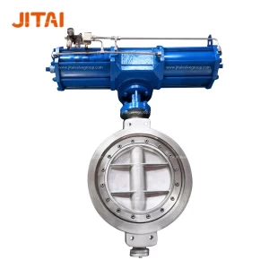 Stainless Steel 12&prime; &prime; Wafer Lug Offset Pneumatic Butterfly Valve