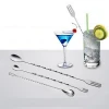 Stainless Steel Cocktail Drink Mixer Bar Puddler Stirring Spoon Bar Cocktail Shaker Spoon Bartender Wine Tools double headed