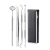 Import Stainless Steel Dental Tools Tooth Pick Scraper Mouth Mirror Dental Clearer Hygiene Set from China