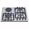 stainless steel  electric cooktop  built in multiple  hob for 4 burner