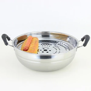 Stainless steel food steamer pot bread cooking pot commercial rice steamer