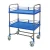 Import Stainless steel frame hospital use three-deck abs plastic tray medical equipment trolley from China