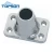 Import Stainless steel marine deck hardware 90 degree stanchion base for rail 90x56x60 from China