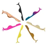 Stainless steel material applicator eyebrow tweezers eyelash extension tweezer