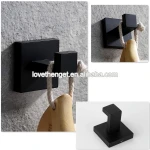 Stainless Steel matt black 4 Pieces Bathroom Hardware Set Towel Bar Set with paper holder