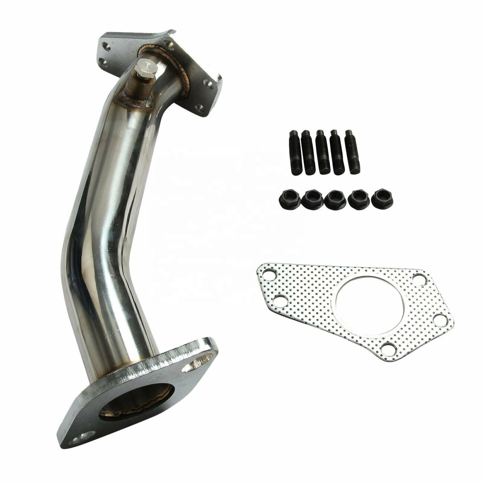 STAINLESS STEEL  PIPE NON-RESO EXHAUST FOR IMPREZA WRX STI NEW DOWN PIPE HEADER