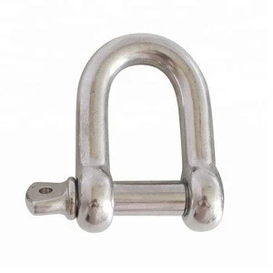 STAINLESS STEEL STRAIGHT SHACKLE FOR SAILBOATS WITH CAPTIVE PIN