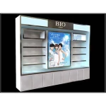 store wood furniture design for small cosmetics shop
