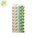 striped paper straws in bulk Disposable paper straws in event&amp party supplies