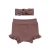 Import Summer baby girls  ribbed cotton shorts set blanket diaper bloomer girls ruffle pants with bow headband from China