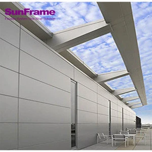 Sun Frame aluminum extrusion curtain wall profile best price extruded aluminum profiles for curtain wall