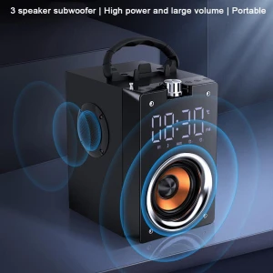 Super Bass Speakers Portable Column ,High Power 3D Stereo Music Center Support Aux Tf Fm Radio Hifi Boombox Subwoofer Speaker