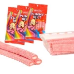 Super sour straws candy, belt candy, ties candy