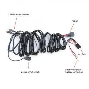 Supplier LED Headlight Led Work Light DT Connector Offroad Truck Led Light Bar Automotive Wiring Harness