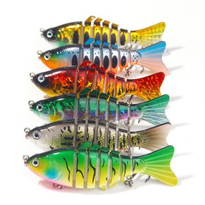 Supuer 6colors available custom fishing lures with 2hooks Artificial Bait Pike/Bass Fishing Lure Crankbait