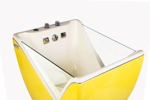 Swim bathroom 3person hot tub/bathtub air nozzle/2 sided bath with CE certificate